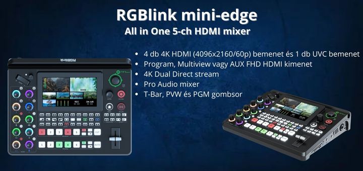 RGBlink mini-edge 5-ch 4K Mixer 